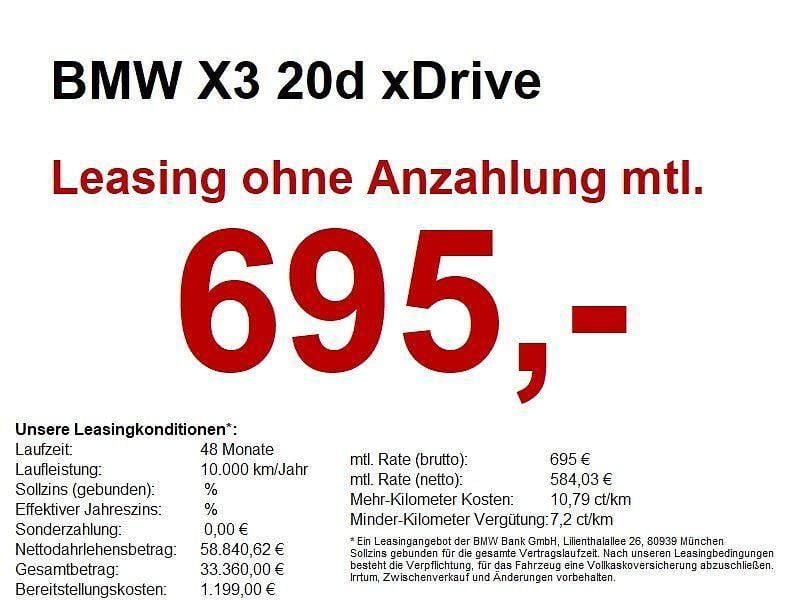 Neu BMW X3 M Sport 197 PS (144 kW) 2026 Weiß SUV