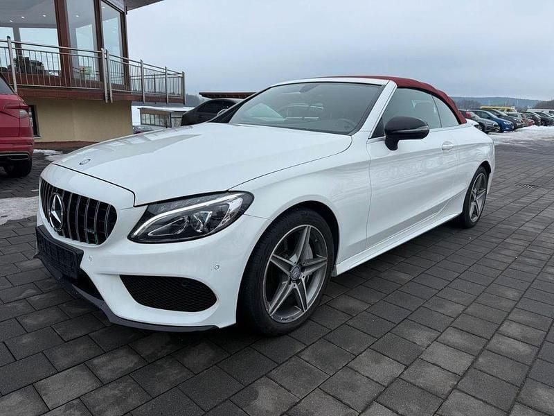 Weiß Gebraucht 2016 Mercedes C220 AMG Cabrio | 19.990 € (Fairer Preis) - Bild 1/4