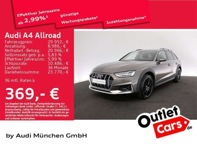 Terragrau metallic Gebraucht 2022 Audi A4 Allroad Ambiente Kombi | 30.659 € (Etwas zu teuer) - Bild 1/1