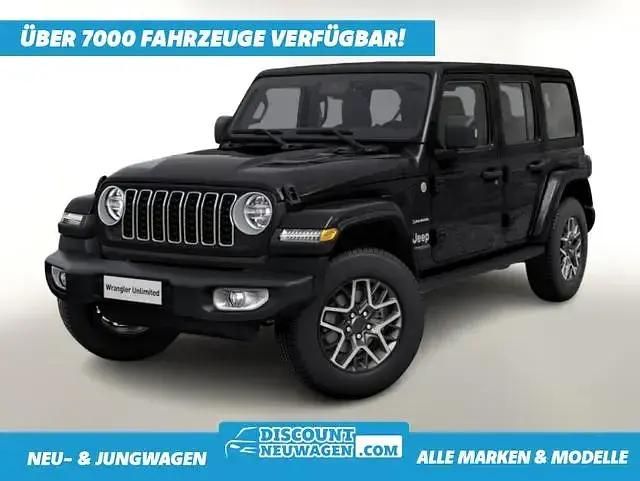 Schwarz Neu 2025 Jeep Wrangler Sahara SUV | 56.936 € (Guter Preis) - Bild 1/4