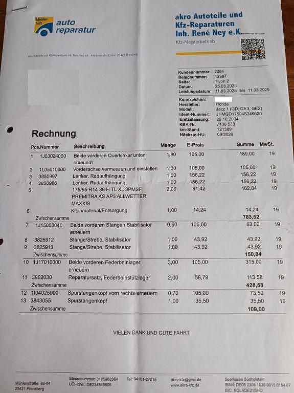 Gebraucht Honda Jazz LS 78 PS (57 kW) 2004 Andere farben Kleinwagen