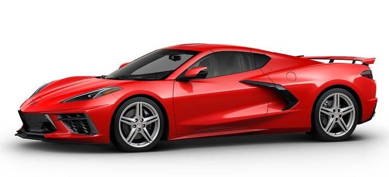 Neu Corvette C8 481 PS (353 kW) 2025 Rot Coupé