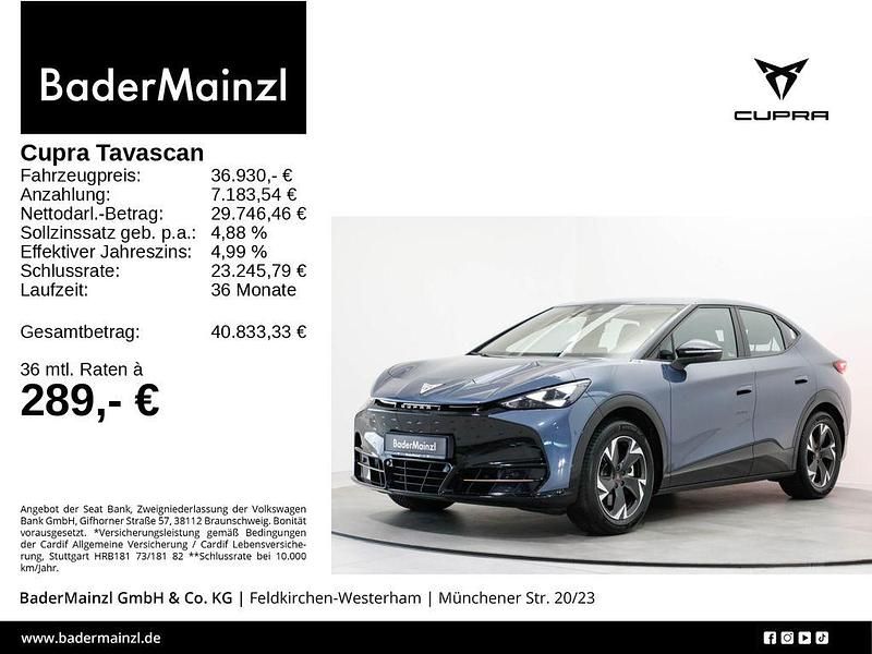 Tavascanblau Gebraucht 2025 Cupra Tavascan Endurance SUV | 36.930 € (Guter Preis) - Bild 1/3