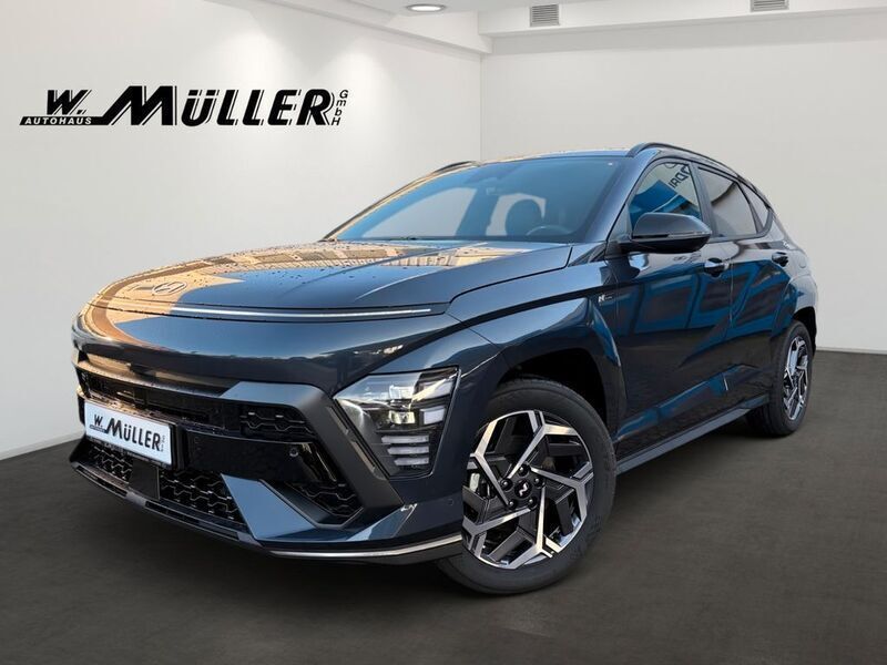 Denim blue Neu 2025 Hyundai Kona N Line SUV | 35.389 € (Teuer) - Bild 1/4