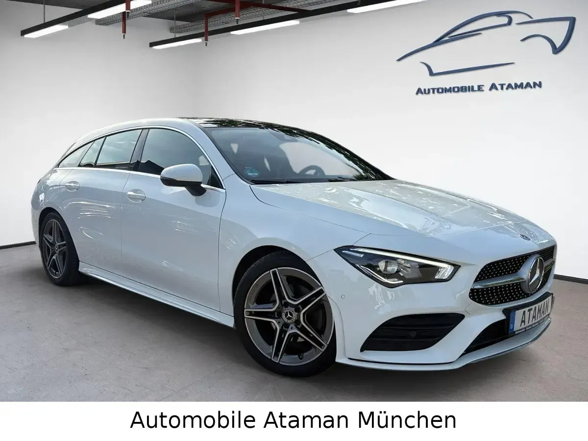 Gebraucht Mercedes CLA200 AMG line 150 PS (110 kW) 2021 Weiß Coupé