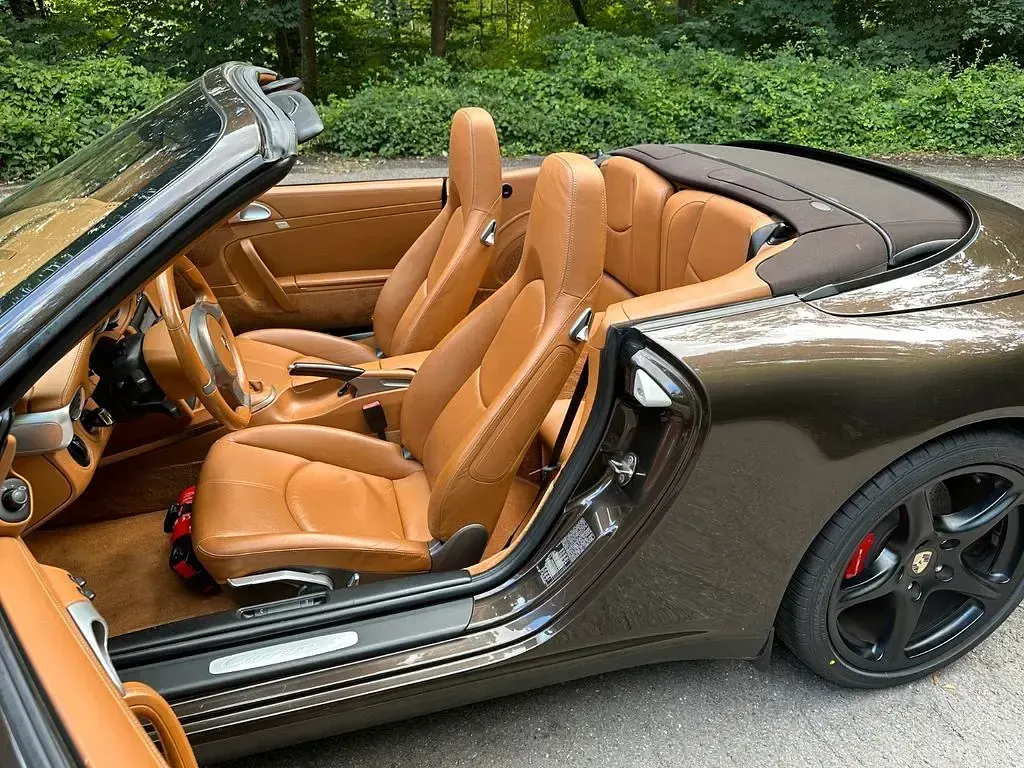 Gebraucht Porsche 911 Carrera S Cabriolet 385 PS (283 kW) 2009 Braun Cabrio