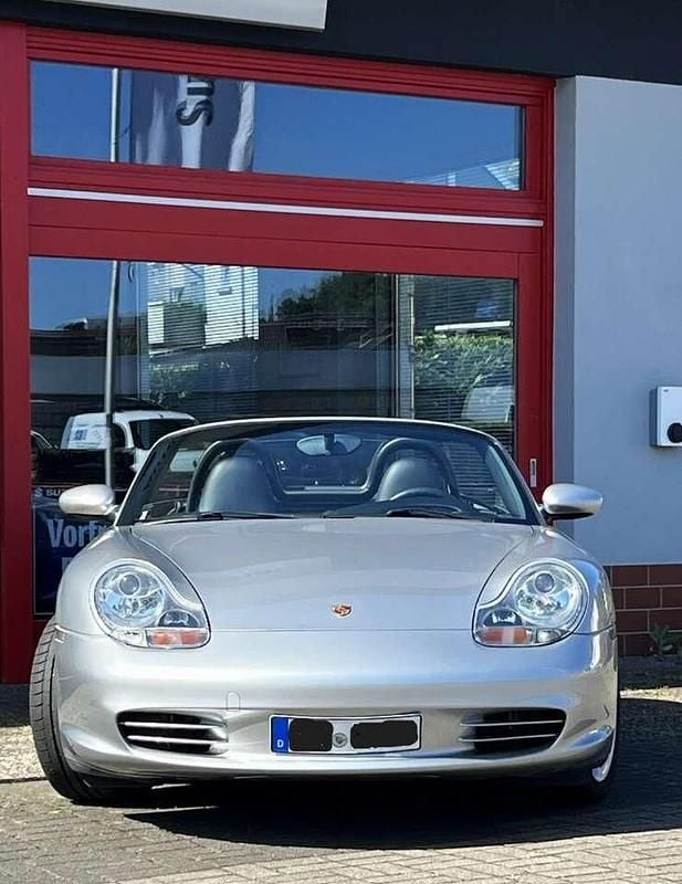 Gebraucht Porsche Boxster 228 PS (167 kW) 2003 Arktissilber metallic Cabrio