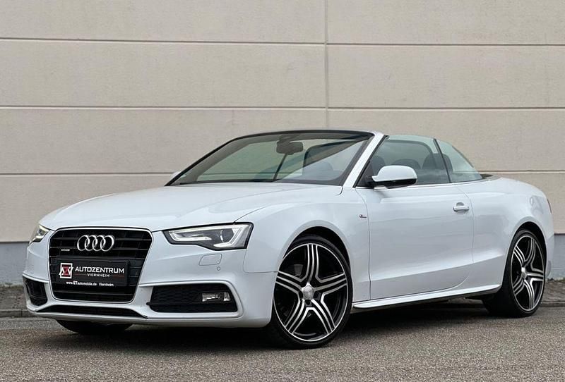 Weiß Gebraucht 2012 Audi A5 Cabriolet S-Line Cabrio | 9.990 € (Superpreis) - Bild 1/4