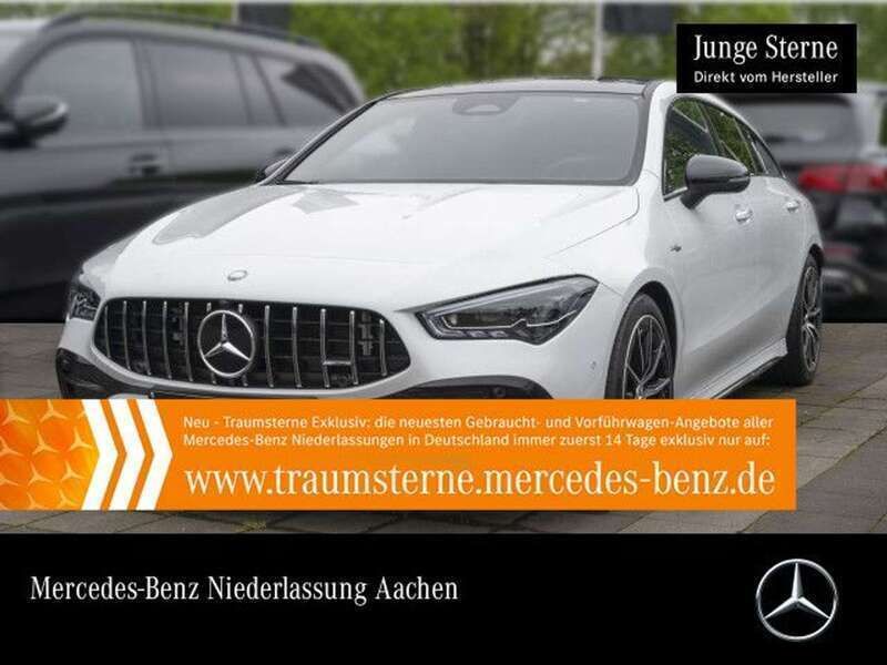 Weiß Gebraucht 2023 Mercedes CLA35 AMG Premium Limousine | 43.790 € (Superpreis) - Bild 1/3
