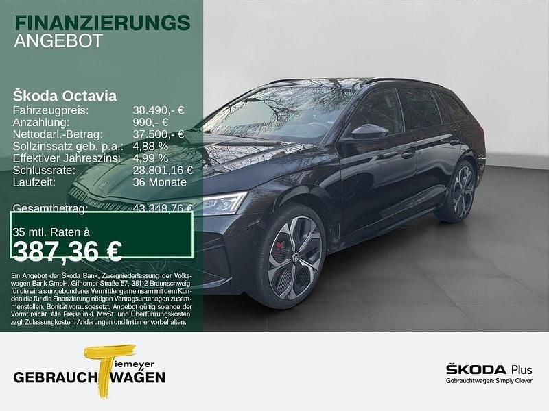 Neu Skoda Octavia RS 265 PS (194 kW) 2025 Schwarz Kombi