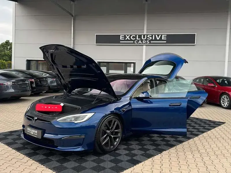 Gebraucht Tesla Model S Plaid 759 kW (1033 PS) 2022 Blau Kleinwagen