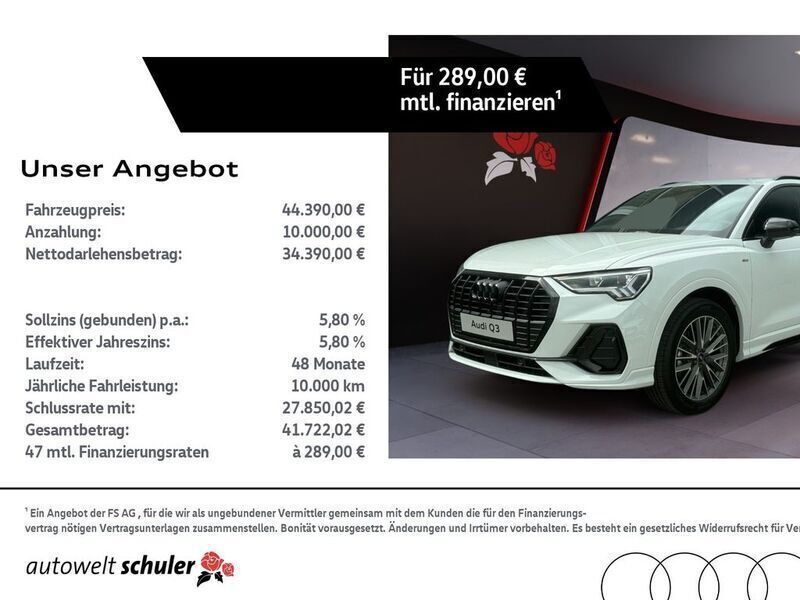 Weiß Gebraucht 2024 Audi Q3 S-Line SUV | 42.650 € (Fairer Preis) - Bild 1/4