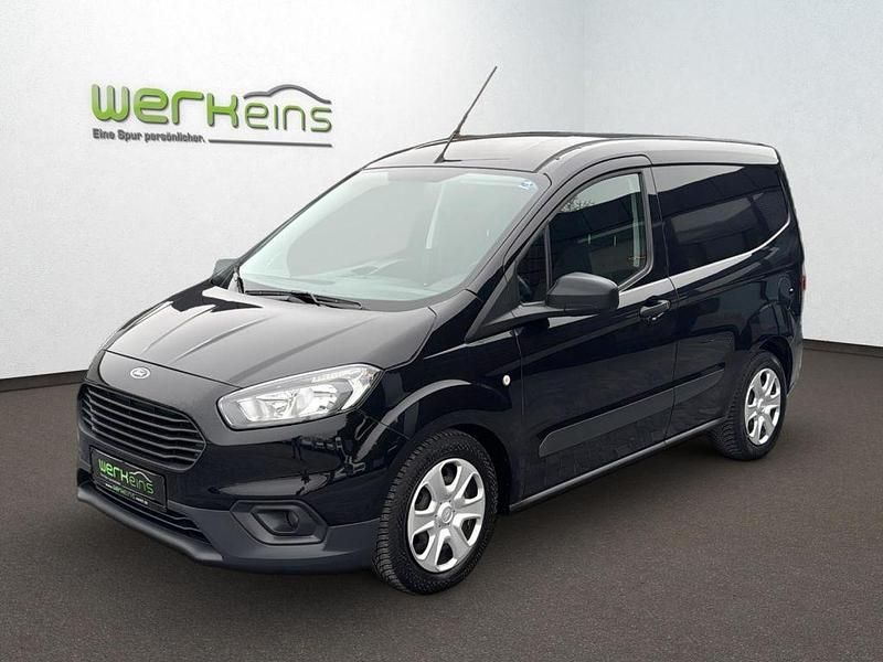 Schwarz (metallic) Gebraucht 2021 Ford Transit Trend Van | 11.489 € (Superpreis) - Bild 1/4