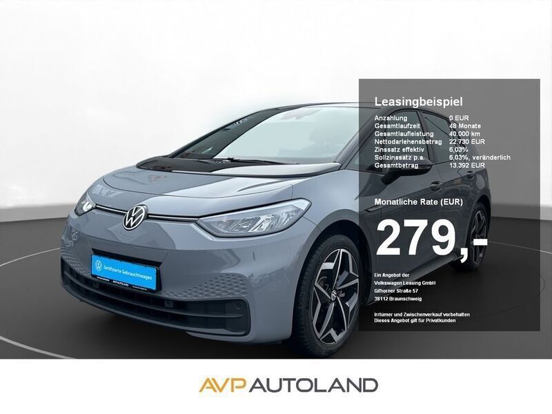 Grau Gebraucht 2022 VW ID.3 Pro Kleinwagen | 22.730 € (Fairer Preis) - Bild 1/4