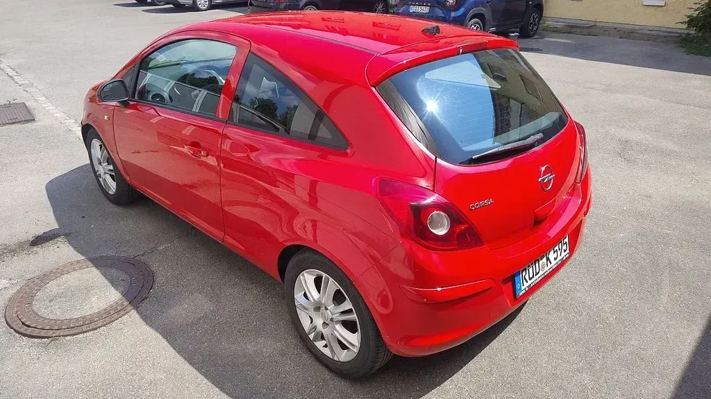 Gebraucht Opel Corsa 80 PS (58 kW) 2008 Rot Kleinwagen