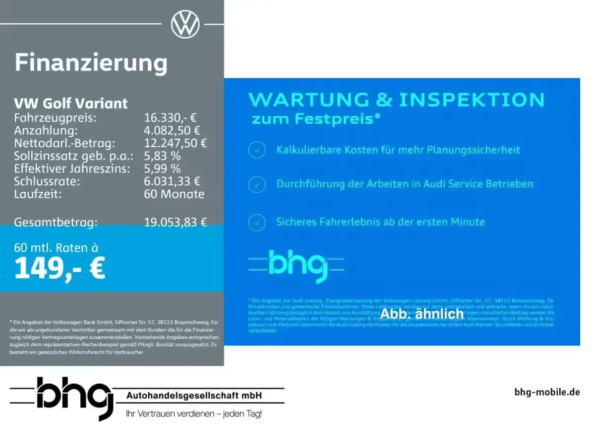 Gebraucht VW Golf VII Comfortline 116 PS (85 kW) 2019 Kombi