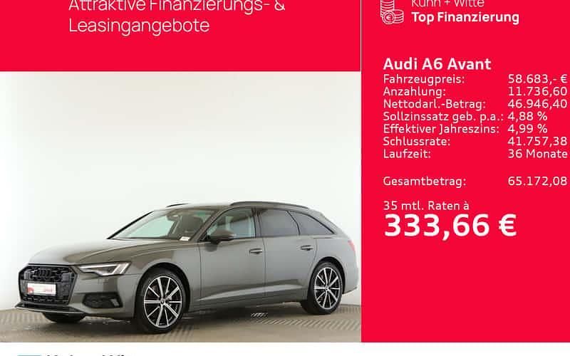 Grau Gebraucht 2025 Audi A6 Advanced Kombi | 58.683 € (Superpreis) - Bild 1/4