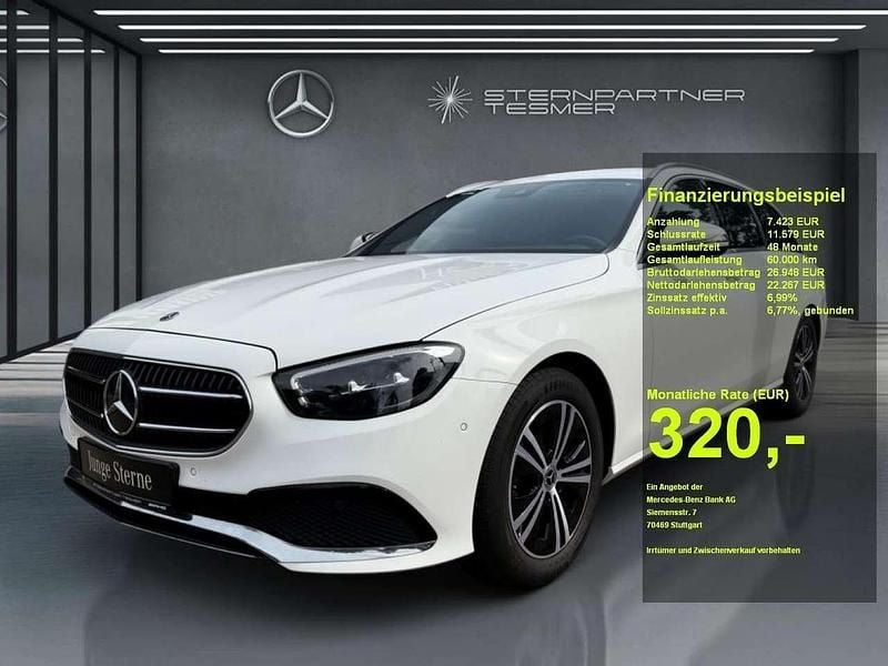 Weiß Gebraucht 2022 Mercedes E220 Avantgarde Limousine | 29.690 € (Superpreis) - Bild 1/3