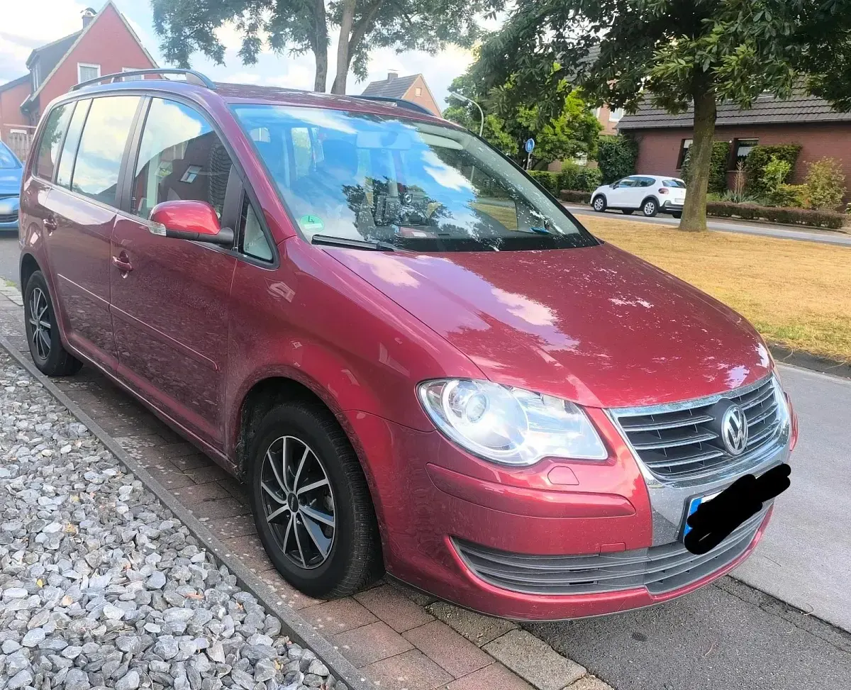 Gebraucht VW Touran 105 PS (77 kW) 2007 Rot Van / Kleinbus
