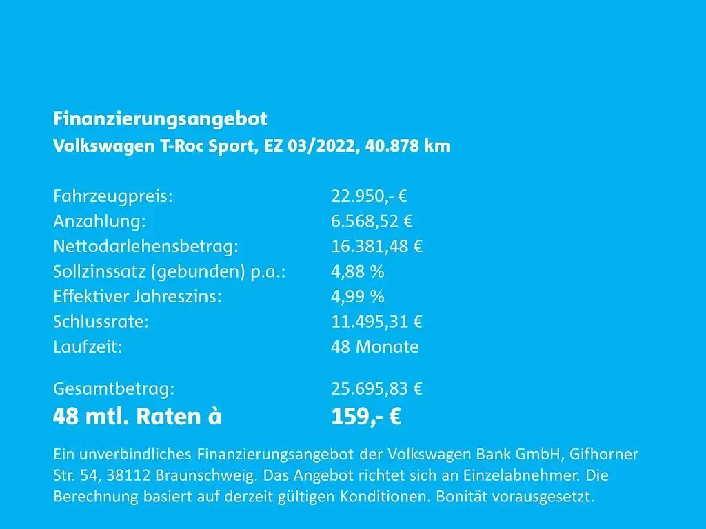 Gebraucht VW T-Roc Sport 150 PS (110 kW) 2022 Schwarz SUV