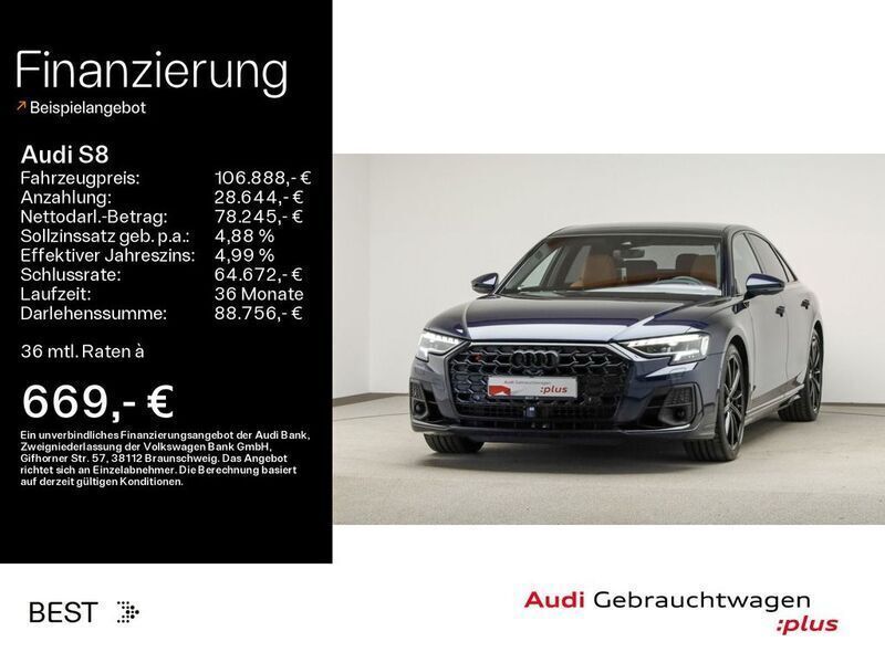 Individuallackierungen audi exclusive Gebraucht 2023 Audi S8 Ambiente Limousine | 106.888 € (Fairer Preis) - Bild 1/4