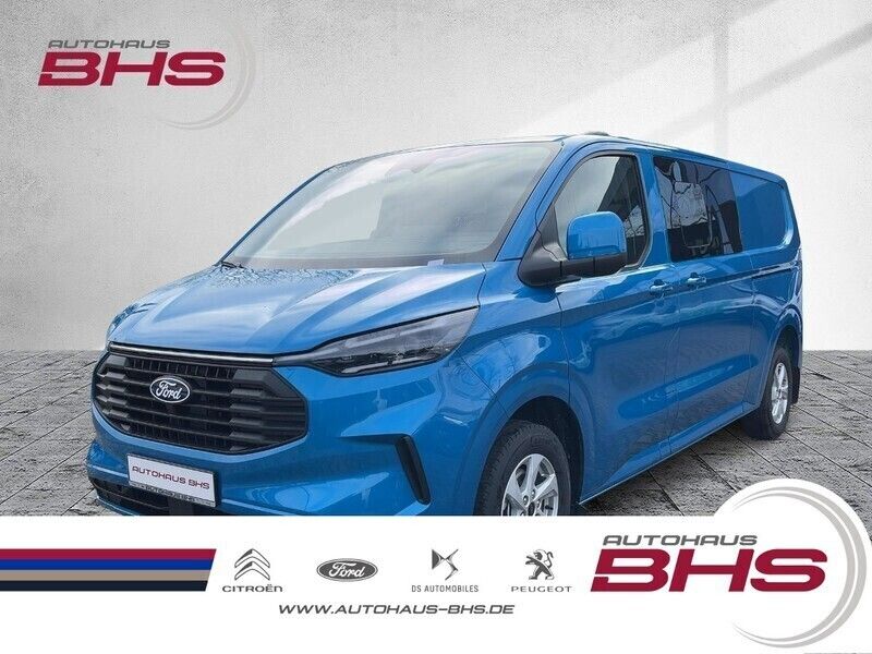 Neu Ford Transit Custom 136 PS (100 kW) 2025 Digital aqua blue (blau) Van