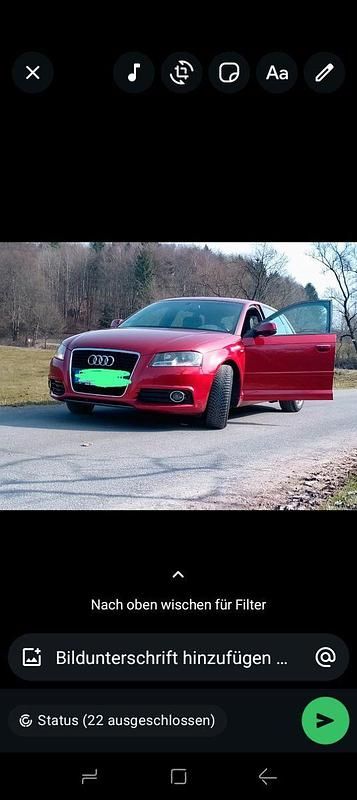 Gebraucht Audi A3 S-Line 170 PS (125 kW) 2012 Rot Kleinwagen