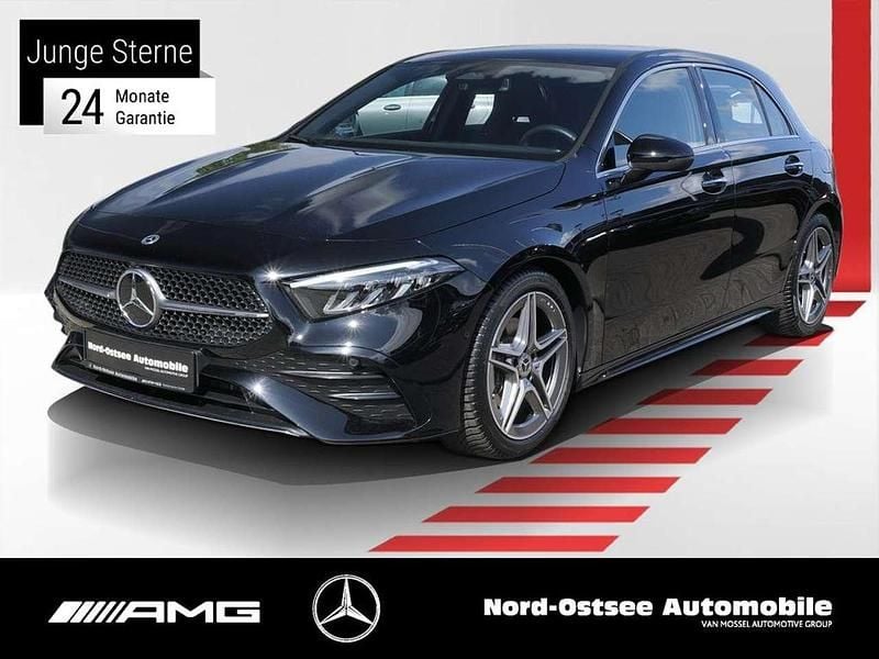 Unilack nachtschwarz Gebraucht 2024 Mercedes A200 AMG Limousine | 30.090 € (Guter Preis) - Bild 1/4