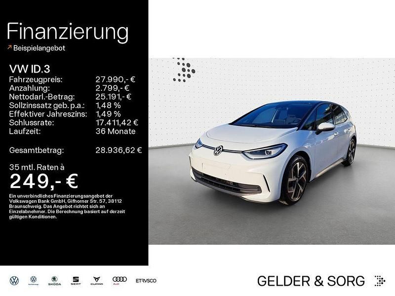Gebraucht VW ID.3 Pro 150 kW (204 PS) 2023 Gletscherweiß metallic Kleinwagen