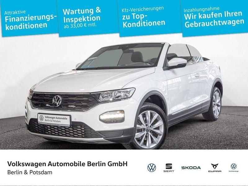 Weiß Gebraucht 2021 VW T-Roc Cabriolet Style Cabrio | 22.933 € (Superpreis) - Bild 1/4