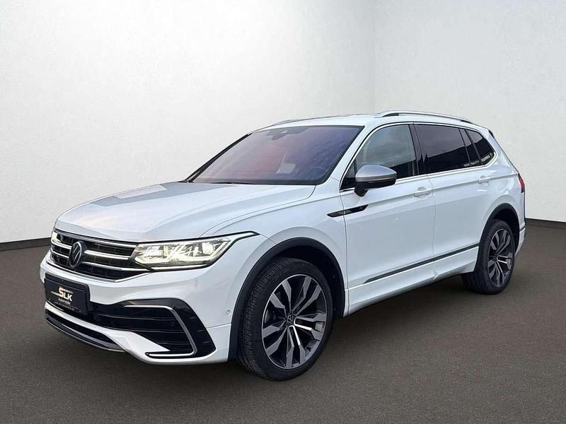 Pure white Gebraucht 2022 VW Tiguan Allspace R-line SUV | 34.690 € (Guter Preis) - Bild 1/4