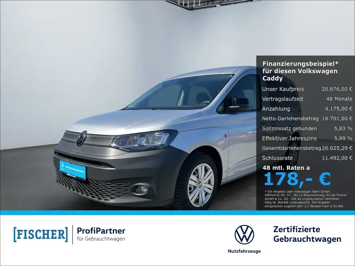 Gebraucht VW Caddy Basis 114 PS (83 kW) 2022 Van / Kleinbus