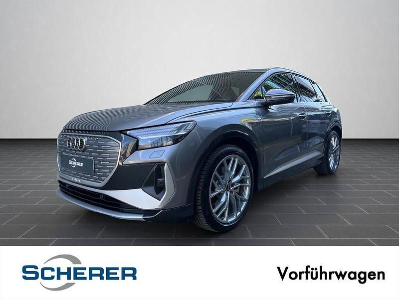 Taifungrau metallic (metallic) Gebraucht 2025 Audi Q4 e-tron Ambiente SUV | 50.590 € (Teuer) - Bild 1/3
