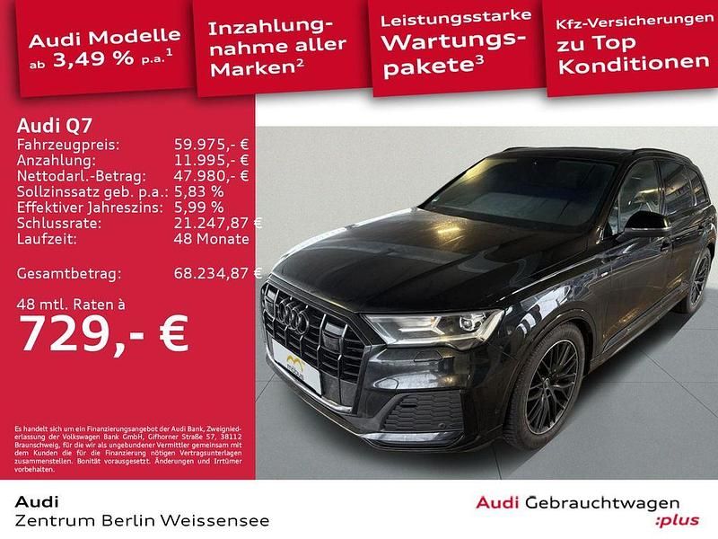 Gebraucht Audi Q7 Competition 232 PS (170 kW) 2023 Mythosschwarz metallic SUV