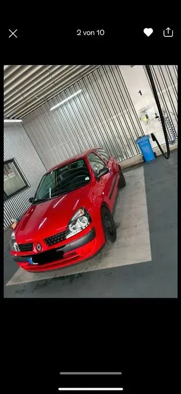 Gebraucht Renault Clio II 58 PS (42 kW) 2003 Rot Limousine