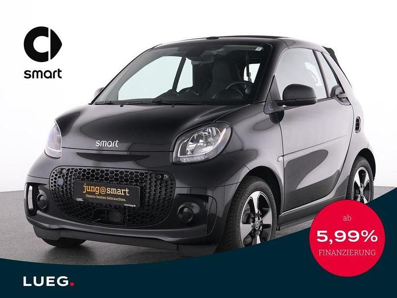 Schwarz Gebraucht 2023 Smart ForTwo Electric Drive Passion Cabrio | 18.895 € - Bild 1/4