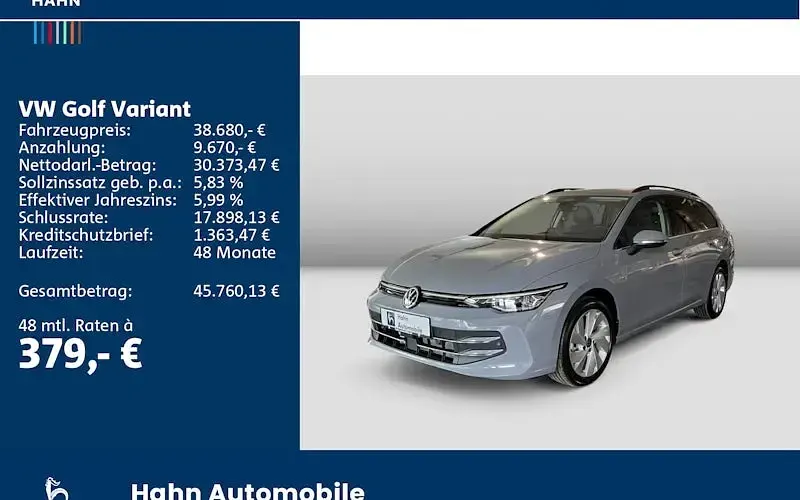 Neu VW Golf VIII Style 150 PS (110 kW) 2025 Grau Kombi