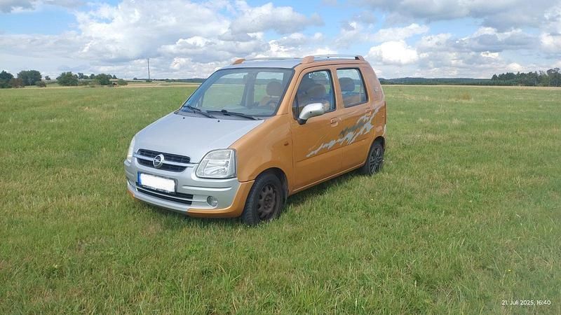 Gelb Gebraucht 2002 Opel Agila Kleinwagen | 1.500 € (Fairer Preis) - Bild 1/4