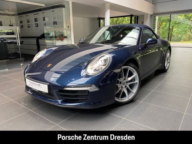 Dunkelblaumetallic (metallic) Gebraucht 2013 Porsche 991 Cabrio | 82.900 € (Etwas zu teuer) - Bild 1/4