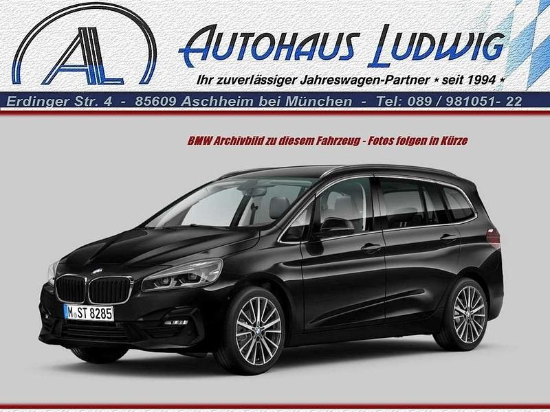 Black sapphire metallic Gebraucht 2021 BMW 218 Gran Tourer Van / Kleinbus | 21.800 € (Fairer Preis) - Bild 1/3