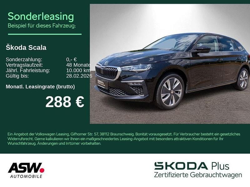Gebraucht Skoda Scala Selection 116 PS (85 kW) 2024 Schwarzmagic perleffekt Kleinwagen