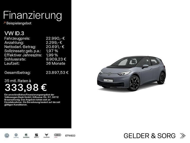 Grau Gebraucht 2022 VW ID.3 Pro Performance Kleinwagen | 22.990 € (Fairer Preis) - Bild 1/4