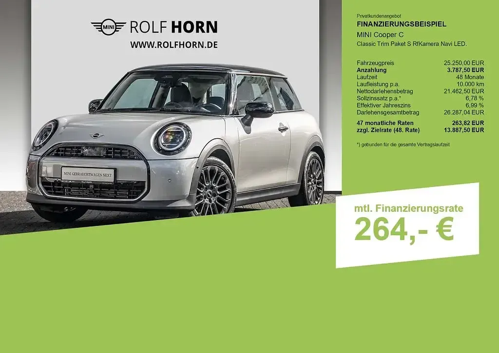 Gebraucht Mini Cooper Classic 156 PS (114 kW) 2024 Melting silver metallic Kleinwagen