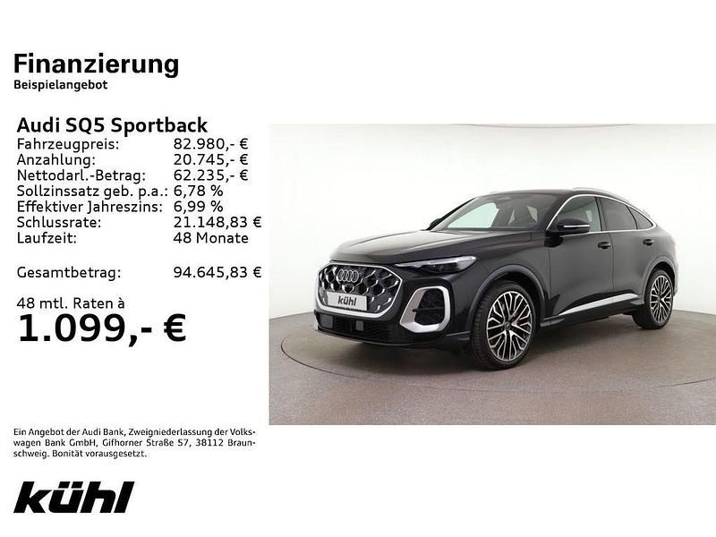 Neu Audi SQ5 Sportback Sport 367 PS (269 kW) 2025 Schwarz SUV