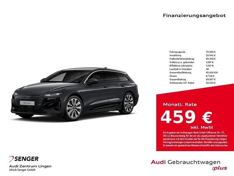 Magnetgrau Gebraucht 2025 Audi A6 e-tron Performance Kombi | 70.990 € (Guter Preis) - Bild 1/2