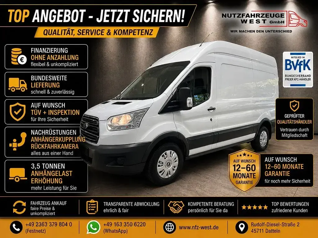 Usata Ford Transit 155 CV (114 kW) 2016 Bianco Monovolume