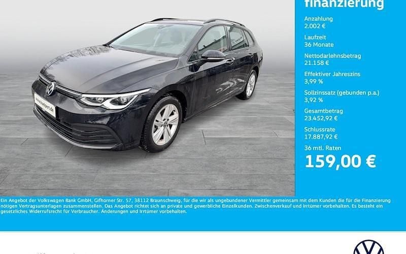 Gebraucht VW Golf VIII Life 131 PS (96 kW) 2023 Schwarz Kombi