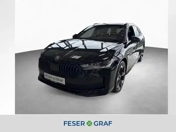 Onyxschwarz metallic Neu 2025 Skoda Superb Kombi | 50.760 € - Bild 1/4