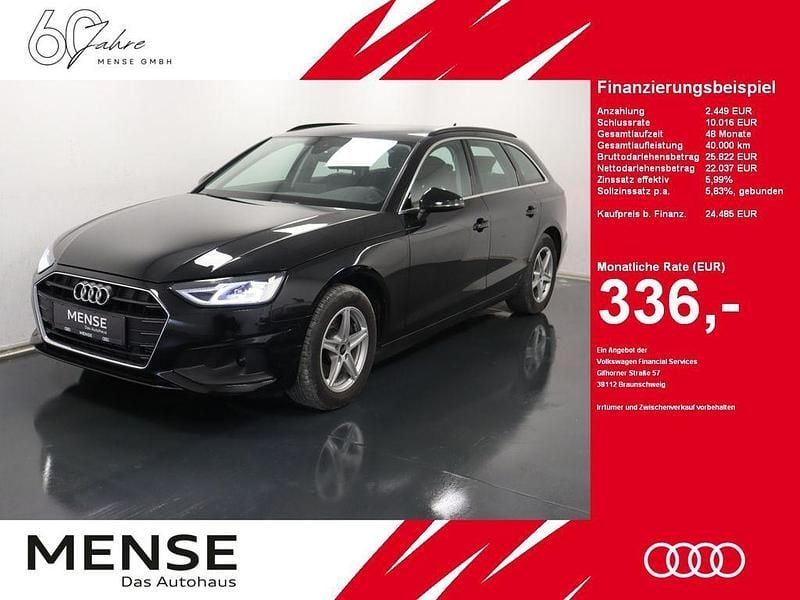 Mythosschwarz Gebraucht 2022 Audi A4 Basis Kombi | 24.485 € (Fairer Preis) - Bild 1/4