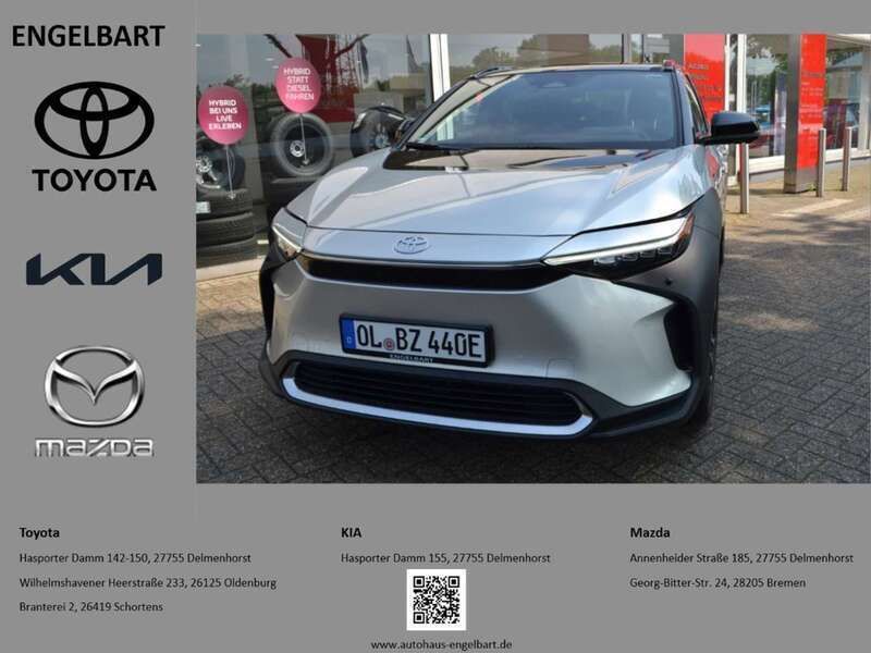 Cosmicsilber metallic/ dach s Gebraucht 2022 Toyota bZ4X Comfort SUV | 34.950 € (Guter Preis) - Bild 1/4